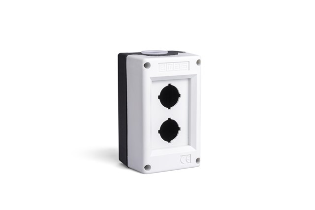 PK Series Plastic 2 Holes EMPTY Grey-Black Control Box
